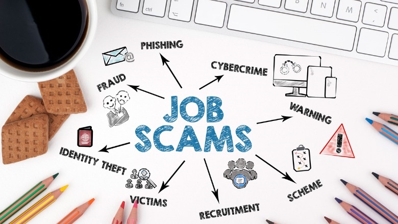 drawing of job scams